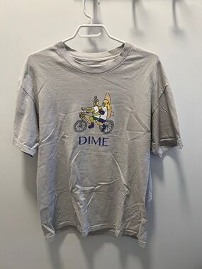 DIME Light Gray Graphic Short-Sleeve Tee